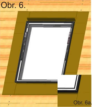 Montáž rámového těsnění střešního okna