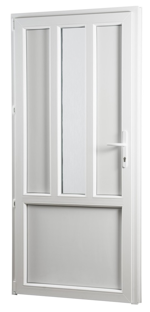 Vedlejší vchodové dveře REHAU Smartline+, levé - SKLADOVÁ-OKNA.cz - 880 x 2080