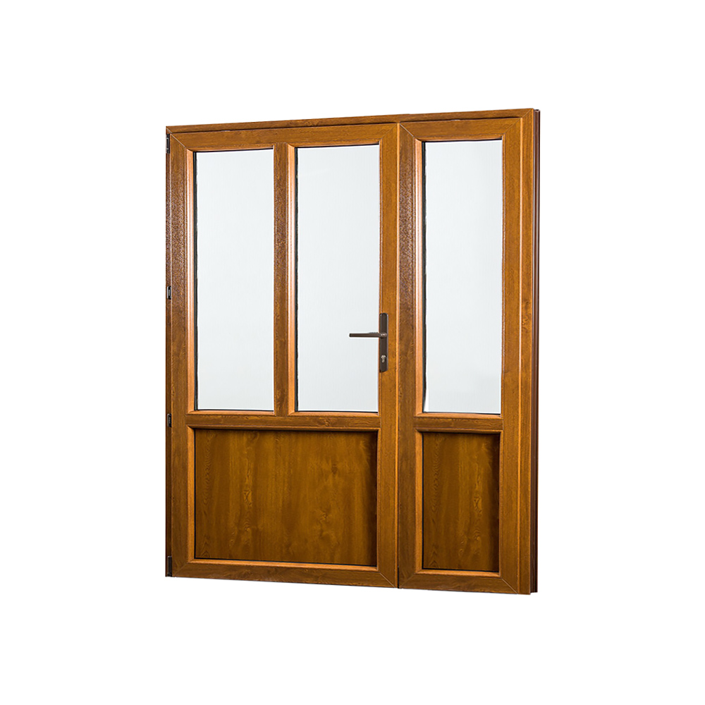 Vedlejší vchodové dveře dvoukřídlé, levé, REHAU Smartline+ - SKLADOVÁ-OKNA.cz - 1580 x 2080