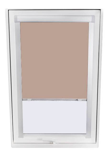 Vnitřní zatemňující roleta SKYFENS do střešních oken - vodicí lišta bílá, 78cm x 140cm