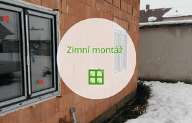 Montáž plastových oken v zimě