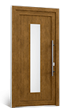 Jednokřídlé plastové vchodové dveře
