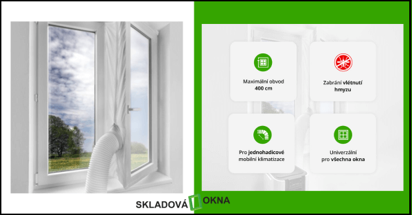 Univerzální těsnění do oken pro mobilní klimatizace Noaton AL 4010