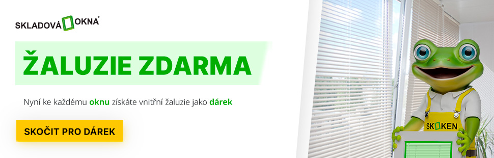 žaluzie zdarma k PVC oknům