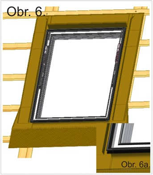 Montáž rámového těsnění střešního okna