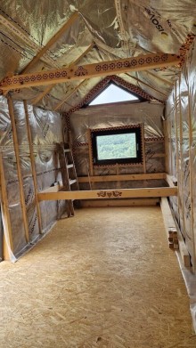 Montáž oken do mobilní chatky 