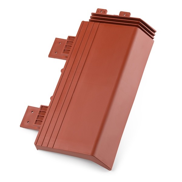 Plastová krajová taška Solar v cihlové barvě