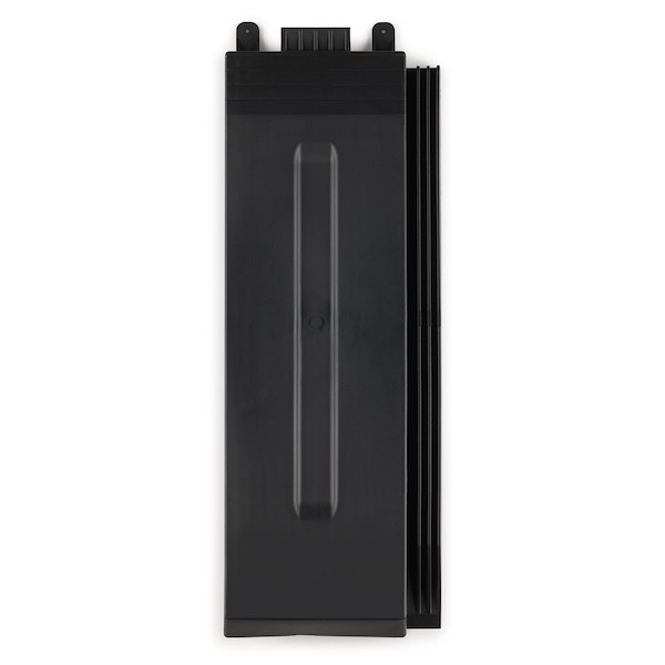 Plastová půltaška Solar v černé barvě 