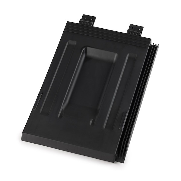 Plastová taška Solar rovná v černé barvě 