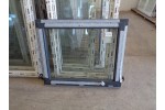 POŠKOZENÉ!!! Sklopné plastové okno REHAU Smartline+ 1100 x 1000