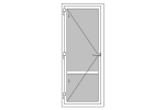 POŠKOZENÉ!!! Hlavní vchodové dveře REHAU Synego BASIC LEVÉ 800 x 1970