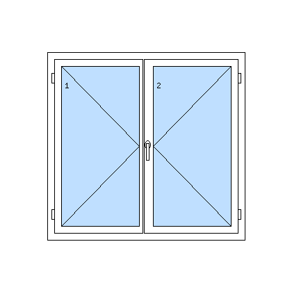 NOVÉ!!! Dvoukřídlé plastové okno se štulpem REHAU Synego AD Elegance