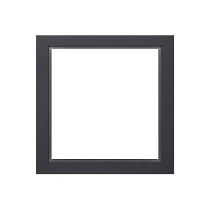 Jednokřídlé plastové okno sklepní 400x400 mm, antracit / bílé, dvojsklo, fixní, OLIMPIA 60 AD