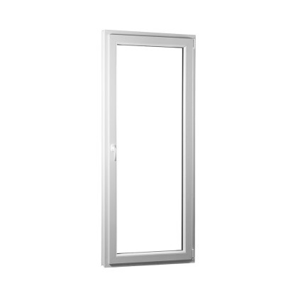 POŠKOZENÉ!!! Jednokřídlé plastové balkónové dveře REHAU Smartline+, pravé 800 x 2080