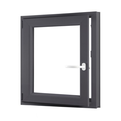 Jednokřídlé plastové sklepní okno OLIMPIA 60 AD, levé