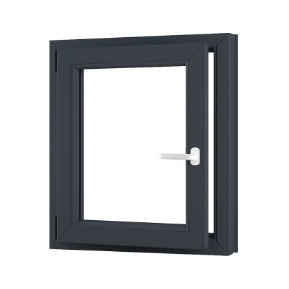 Jednokřídlé plastové sklepní okno OLIMPIA 60 AD, levé