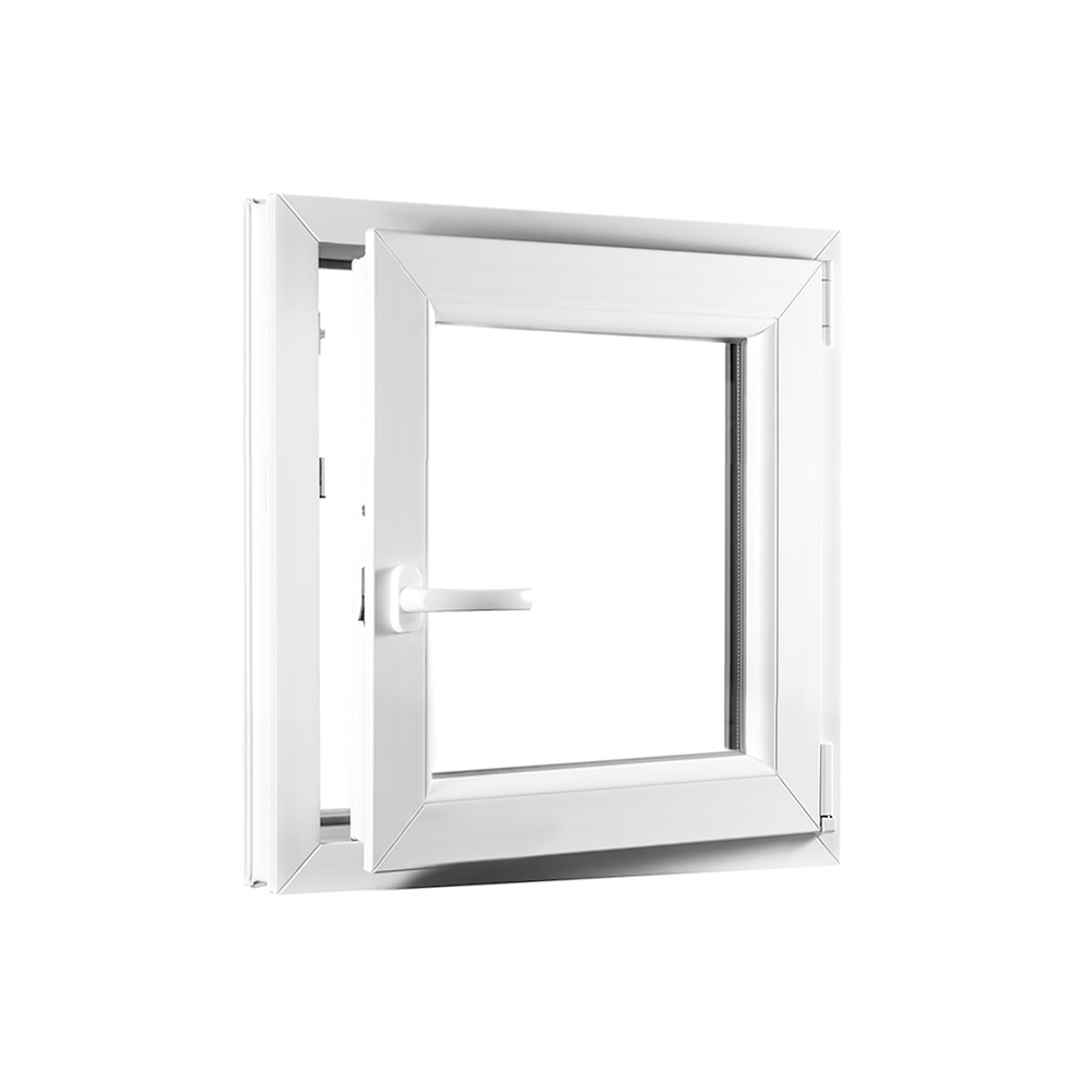 Skladova-okna Jednokřídlé plastové okno PREMIUM otvíravo-sklopné pravé 500 x 500 mm barva bílá