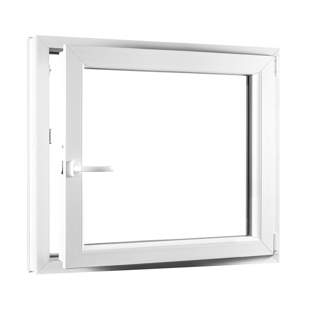 Levně Jednokřídlé plastové okno PREMIUM otvíravo-sklopné pravé 950 x 900 barva bílá