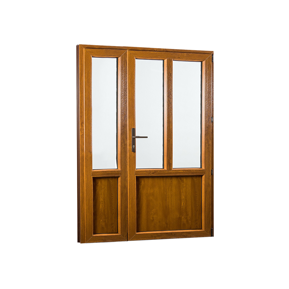 Vedlejší vchodové dveře dvoukřídlé, pravé, REHAU Smartline+ 1380 x 2080