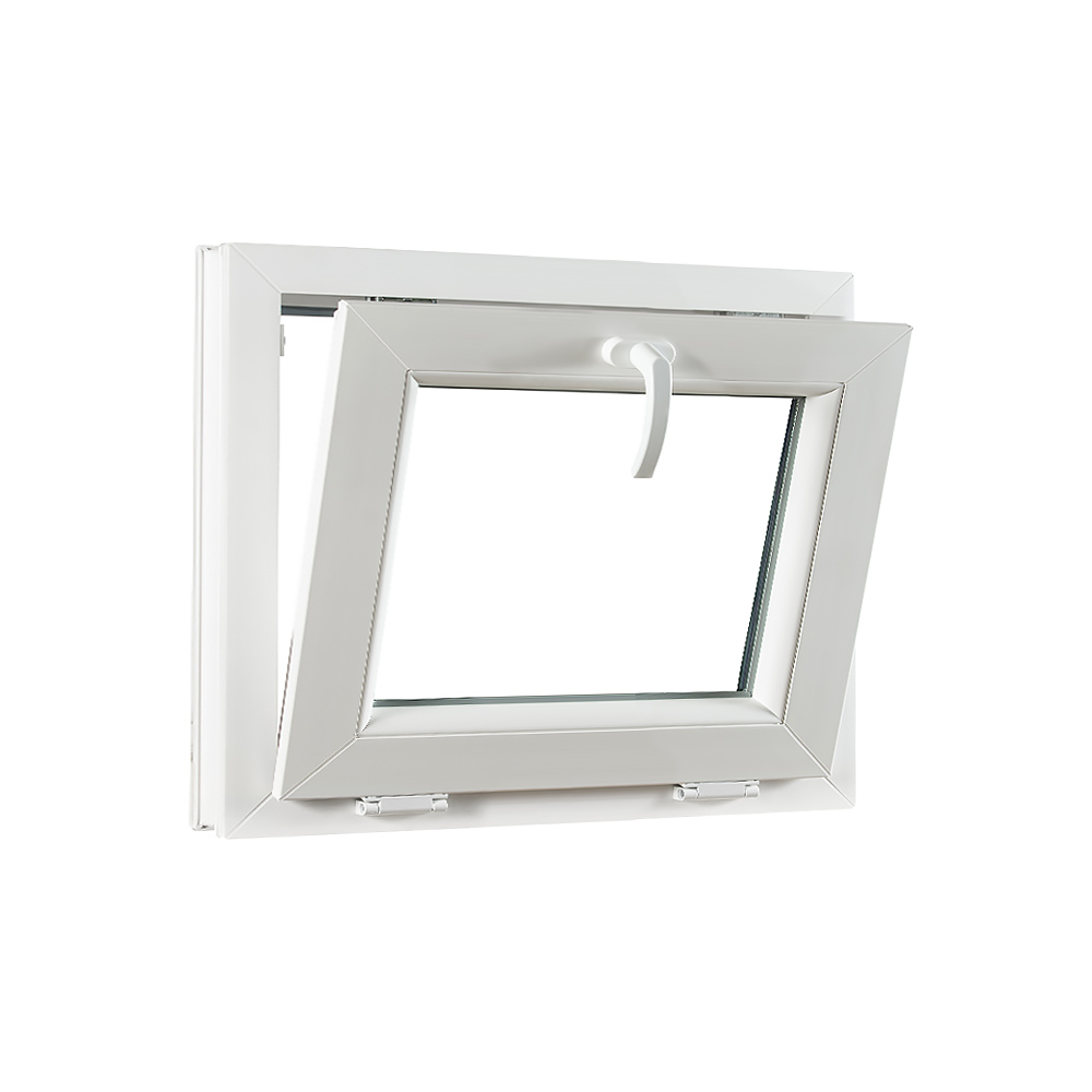 Levně Sklopné plastové okno PREMIUM 600 x 550 mm barva bílá