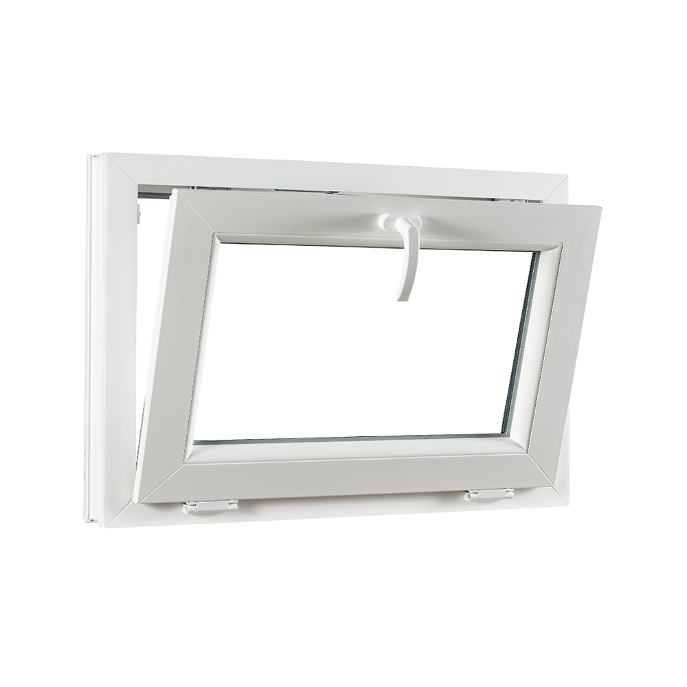 Levně Sklopné plastové okno PREMIUM 750 x 550 barva bílá