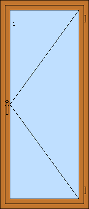 Jednokřídlé plastové balkónové dveře PREMIUM, pravé