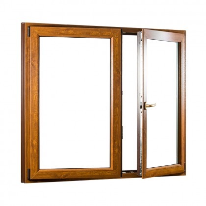 Levně POŠKOZENÉ!!! Dvoukřídlé plastové okno se štulpem REHAU AD Classic - SKLADOVÁ-OKNA.cz - 1580 x 1500