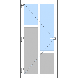 Vchodové dveře jednokřídlé VEN oteviravé - Typ J2