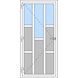 Vchodové dveře jednokřídlé VEN oteviravé - Typ I3