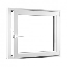 Jednokřídlé plastové okno REHAU Smartline+, otvíravo-sklopné pravé 950 x 900