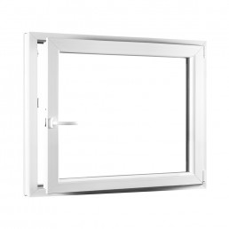 Jednokřídlé plastové okno REHAU Smartline+, otvíravo-sklopné pravé 1100 x 1000
