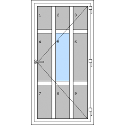 Vchodové dveře jednokřídlé - Typ L1