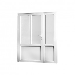 Vedlejší vchodové dveře dvoukřídlé, levé, PREMIUM 1580 x 2080