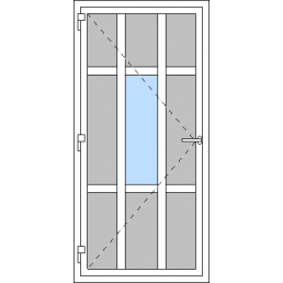 Vchodové dveře jednokřídlé VEN oteviravé - Typ L1