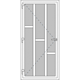 Vchodové dveře jednokřídlé VEN oteviravé - Typ K3
