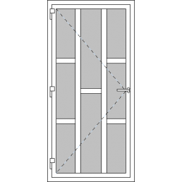 Vchodové dveře jednokřídlé VEN oteviravé - Typ I6