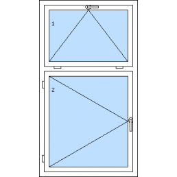 Jednokřídlé okno s nadsvětlíkem