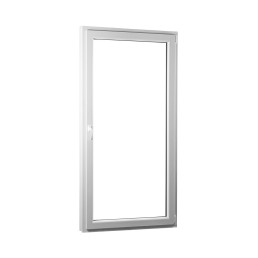 POŠKOZENÉ!!! Jednokřídlé plastové balkónové dveře REHAU Smartline+, pravé