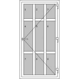 Vchodové dveře jednokřídlé - Typ L5