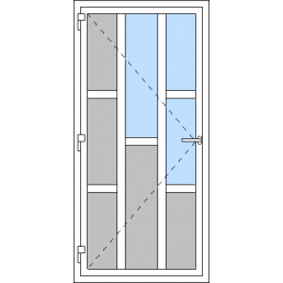Vchodové dveře jednokřídlé VEN oteviravé - Typ I5