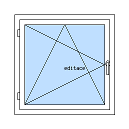 Okno jednokřídlé otvíravě-sklopné levé