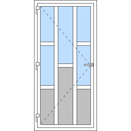 Vchodové dveře jednokřídlé VEN oteviravé - Typ I2