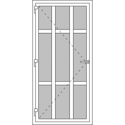 Vchodové dveře jednokřídlé VEN oteviravé - Typ L5