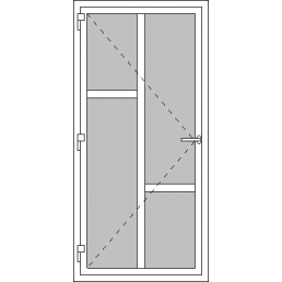 Vchodové dveře jednokřídlé VEN oteviravé - Typ J3