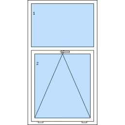 Jednokřídlé okno s nadsvětlíkem