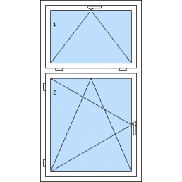 Jednokřídlé okno s nadsvětlíkem
