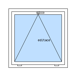Okno jednokřídlé sklopné