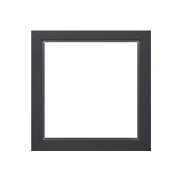 Jednokřídlé plastové okno sklepní 400x400 mm, antracit / bílé, dvojsklo, fixní, OLIMPIA 60 AD