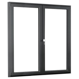 POŠKOZENÉ!!! Dvoukřídlé plastové balkónové dveře REHAU SmartLine + Classic