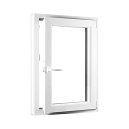 Jednokřídlé plastové okno sklepní 500x700 mm, dvojsklo, pravé, OLIMPIA 60 AD